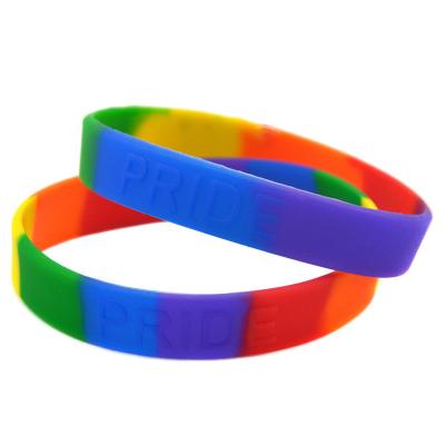 China China Custom Logo Souvenir Gift Silicone Wristband for sale