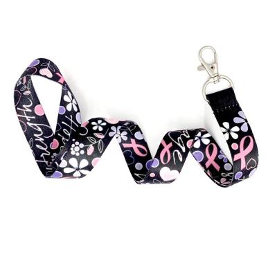 China Nylon Custom Sublimation Printing Polyester ID Badge Neck Lanyard for sale