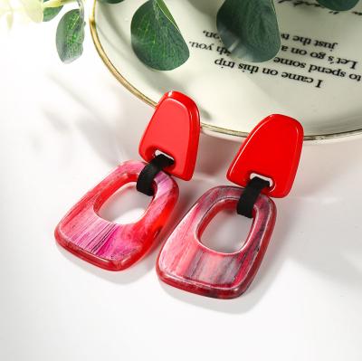 China FASHIONABLE color acrylic earrings new single earrings earrings is Korean European and American female wears for sale