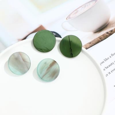 China Hot Selling Juhu High Quality Romantic Colorful Jewelry Clay Texture Cute Variform Resin Acrylic Stud Earring For Girl Fashionable Earring for sale