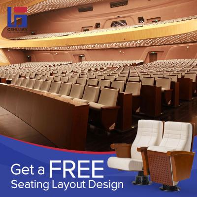 China Factory Supply Modern Theater Seat Furniture Amphitheater Lecture Hall Seating Church Chair for sale