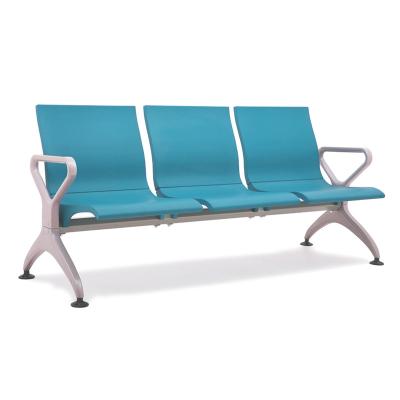 China Modern Public Seating Airport Lounge Hideaway Room Injection PU Row Chair Seating for sale