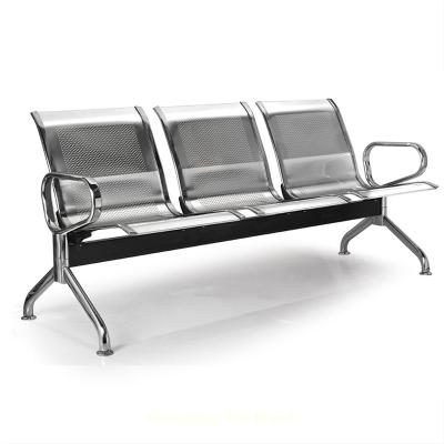 China Oshujian Manufacture Airport Hospital Station Stainless Steel Modern Bench Seating Waiting Chair for sale