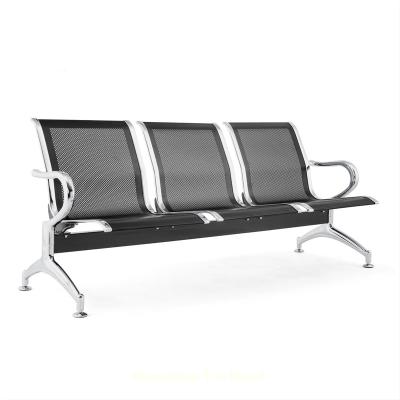 China Chair Hospital Clinic Bus Station Chrome Steel Public Link Band Waiting Seating Chair for sale