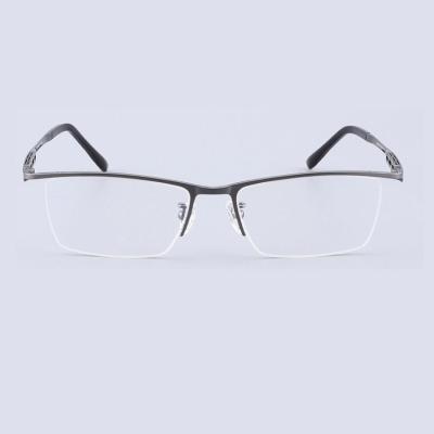 China Eye protection in stock oversized eyewear high quality titanium glasses frame full half frame glass eyebrow anti blue light glasses use for sale