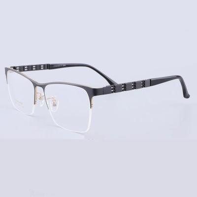 China New Fashionable Designed Optical Frame Running Titanium Frames Men's Half Frame High Grade Optical Glasses Frames for sale