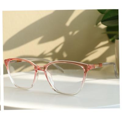 China Wholesale Fashion Trend TR90 Beautiful Decoration Eyewear Women's Eyewear 521013 Light Frame Cat Eye Glasses Frames Optical Eyewear TR90 New for sale