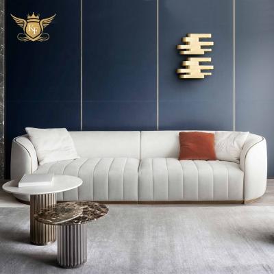 China Latest design living room furniture fabric divan wedding sofa 2 seater extendable italian modern loveseat white velvet sofa for sale