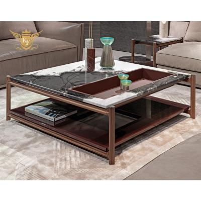 China Modern luxury round stainless steel center table contemporary oval luxury low living room coffee table for living room for sale