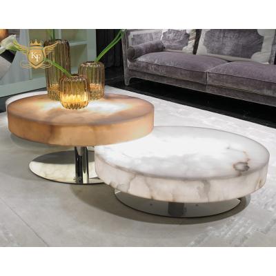 China Contemporary metal living room furniture stainless steel gold table modern design center coffee tables for sale