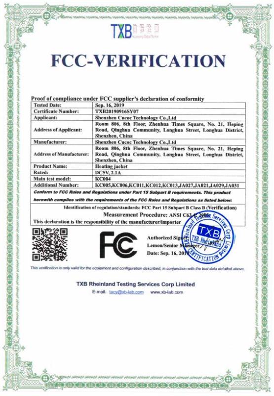 FCC - Shenzhen Moli Technology Co., Ltd.