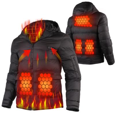 China Anti-wrinkle Smart Electric Heated Jacket USB Charging Jacket Heated Clothing Down Jacket for sale