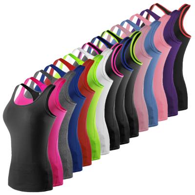 China QUICK DRY Fashionable Women's Sportswear Gym Fitness Ladies Yoga Tank Tops Breathable Tank Tops Sports Tank Tops for sale