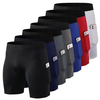 China New Mens Seamless Fitness Logo Breathable Custom Gym Shorts 2 Running Men In 1 Jogging Running Shorts for sale