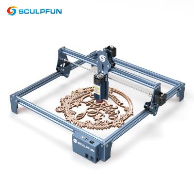 China SCULPFUN S9 90W Stainless Steel Laser Engraving Machine 410*420mm Wood Engraving Machine Using Engraving Area for sale