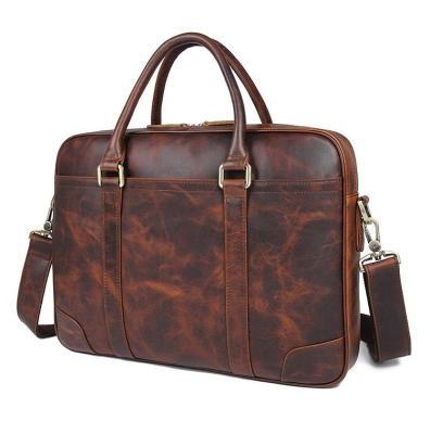 China F7349 Briefcase Men's Real Leather Briefcase Bag For Business for sale