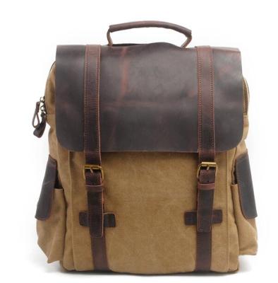 China Fashionable Laptop Sleeve F 6820L-2 Vintage Canvas Laptop Bag School Bagpack Laptop Backpack for sale