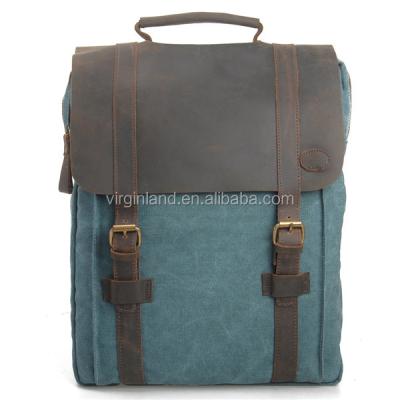 China No Latest Fashion 6820S Vintage Small Size Blue Color Strong Laptop Backpack For Ladies for sale