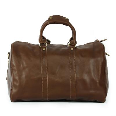 China L3263 New Vintage High Quality Duffle Crazy Horse Leather Travel Bag With Laptop Sleeve Barrel Bags For Men for sale