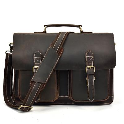 China High Quality Classic Business Briefcase GWB1016L Genuine Leather Messenger Bag For Men for sale