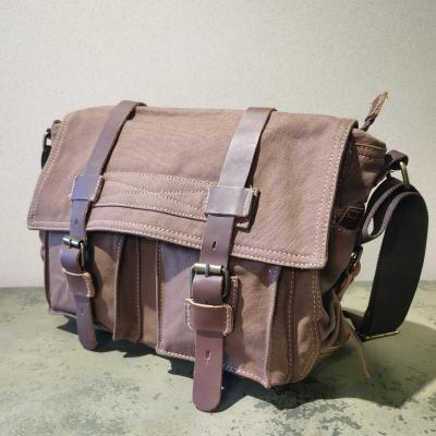 China 2138 Top Quality Canvas Multi Function Mens Vintage Messenger Bags for sale