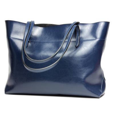 China Lady Genuine Leather Shopping Tote Bag 2019 Fashion Casual Luxury Handbag TL4002 For Women for sale