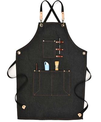 China Apron Waxed Heavy Canvas Carpenter Heavy Duty Cleaning Painter Craftsman Apron for sale