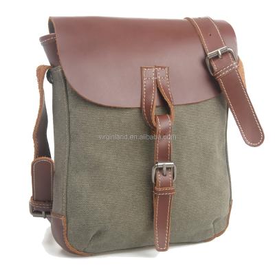 China High Quality Canvas Vintage Style Cheap Messenger Bag For Men With Long Shoulder Strap for sale