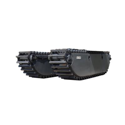 China Machinery Repair Shops Swamp Excavator Pontoon Amphibious Excavator Undercarriage Dredge Pontoon RIVER-55PU on hot sale for sale