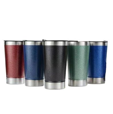 China MYT Disposable Double Walled Vacuum Insulated Cups 30oz Pure Color Stainless Steel Tumbler With Straw for sale