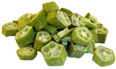 China Buck Sell China Healthy Dried VegetableFreeze Dried Okra Cross Cut for sale