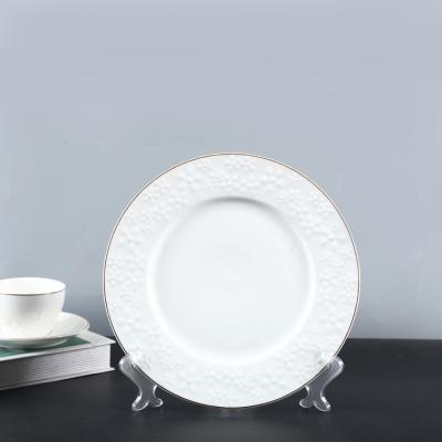 China SOLECASA Mall Supermarket Viable Goods 8.3 Inch 10.3 Inch Nordic Dishes Set Ceramic Cheap Loose Dinner Plate Tableware for sale