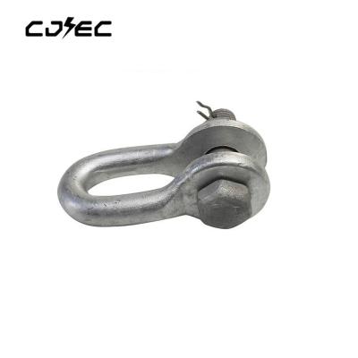 China 11kv or 33kv Line U-Line Anchor Screw Pin Anchor Shackle Lifting Shackle Marine Hardware High Strength Galvanized for sale