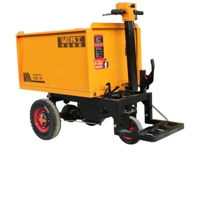 China Storage Engineering Site Trolley Three Wheel Dump Vehicle Electric Tool Vehicle for sale