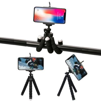 China New PORTABLE Mini Tripod Folding Camera, Flexible Mobile Phone Stand Selfie Stick Camera Stand Smart Octopus Phone Holder for sale