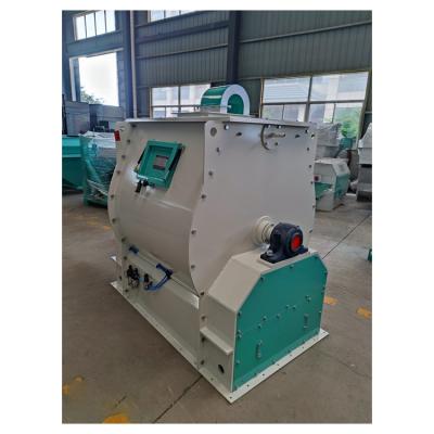 China Powder Industrial Continuous Single Shaft Paddle Powder Mixer With Spraying for sale