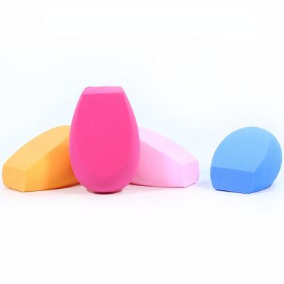 China Makeup tool sponge non-latex hydrophilic wet and dry three-cut hydrophilic pudding beauty egg small for sale