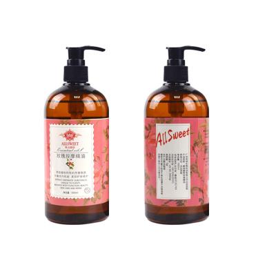 China Rose Massage Aroma Serum Oil Heating 500ml Packing And Scraping Massage Serum Oil for sale