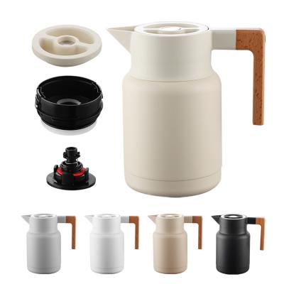 China PORTABLE Modern Stainless Steel 42/56oz Thermo Bottle Keep Water Cold And Hot 1.2L/1.6L Vacuum Flask Jug With Open Press PP Lid for sale