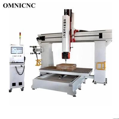 China 5 Axis CNC Wood Working Router For EPS Foam Styrofoam / 5d CNC Milling Machine for sale