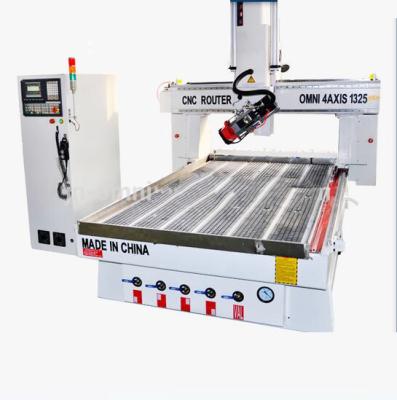 China Building Material Shop OMNL1325 4 Axis Woodworking CNC Router Cutting Engraving Machine for sale