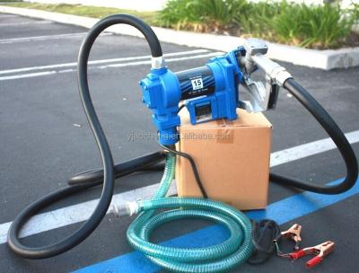 China USA Fuel Petrol Petrol Transfer Pump 4m Manual Delivery Hose Gun Yellow Red Blue Color for sale