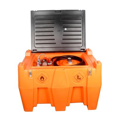 China Diesel Diesel Tank Portable Farms Tank 480L Rotomold Plastic Tank With Self Priming Pump for sale