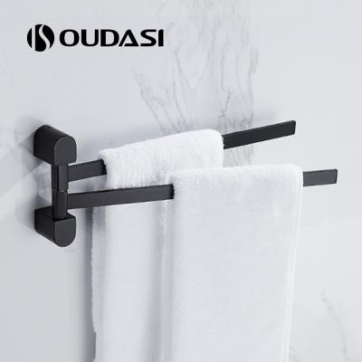 China Fashion Bras Towel Rack With Adjustable 2AM Wall Mounted Towel Bar Swivel Hanger Rail for sale