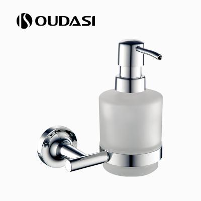 China Modern Glass Hand Soap Dispenser Bottle Glass Kitchen Soap Dispenser Bottle With Pump for sale