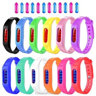 China Kids Viable Non-Toxic Natural Colorful Waterproof Mosquito Repellent Strap Bracelet for sale