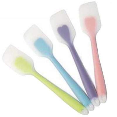 China Sp-03 Viable Baking Tools Silicone Integrated Spatula Butter Scraper Silicone Pastry Butter Cream Scraper for sale