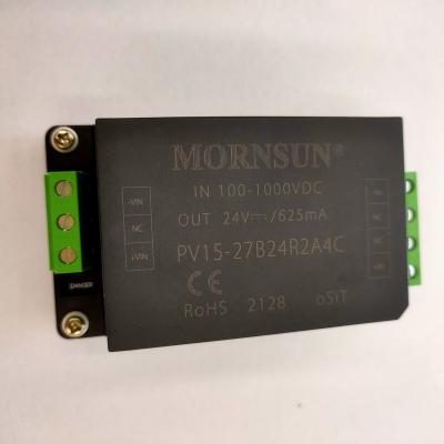 China Mornsun 15W Isolation DC-DC Converter With 100-1000V DC Input For Renewable Energy 24V/15W PV15-27B24R2A4C PV15-27B24R2A4C for sale