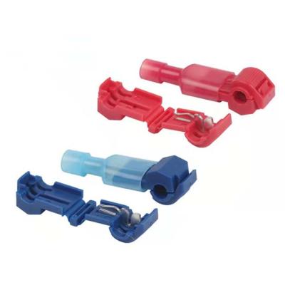 China T2 moisture proof blue connector flexible spot wire connector, quick connect, non-destructive, non-breaking wire TB t-type clamp for sale