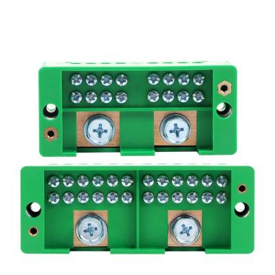 China Electrician Factory Direct Sales Spot Junction Box Wire Splitter Two Inch, Eight And Twelve Terminal Block FJ6 Household Parallel 220V for sale